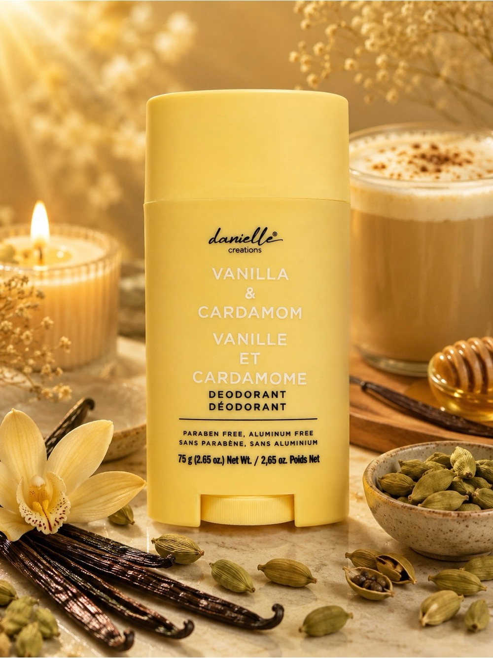 Danielle Creations Vanilla & Cardamom Deodorant – 75 g 🤍✨